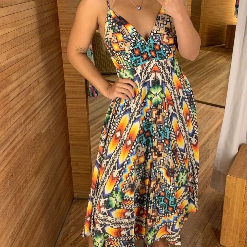 FARM Awavena Midi Dress